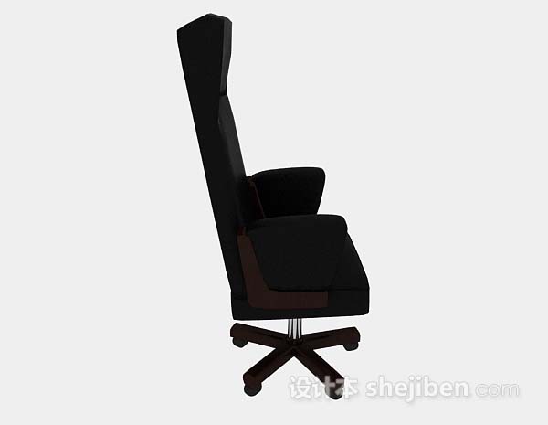 免费轮滑黑色椅子3d模型下载