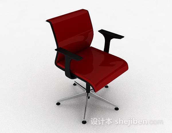 红色现代简约椅子