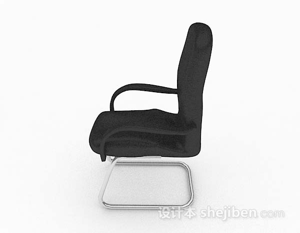 免费黑色休闲椅子3d模型下载