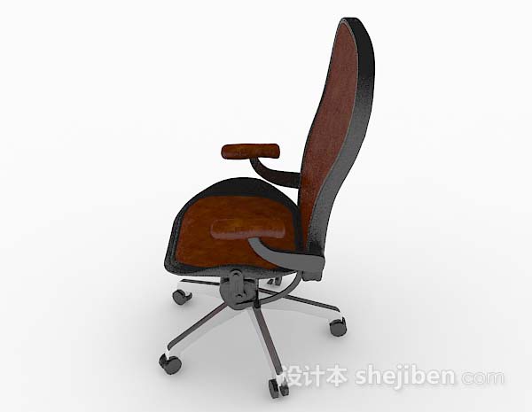 免费高档棕色休闲椅3d模型下载