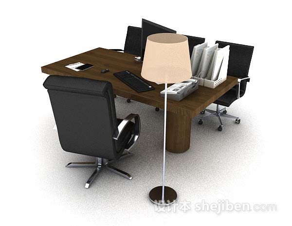 木质办公桌椅组合