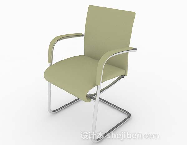 现代风格现代简约绿色休闲椅3d模型下载