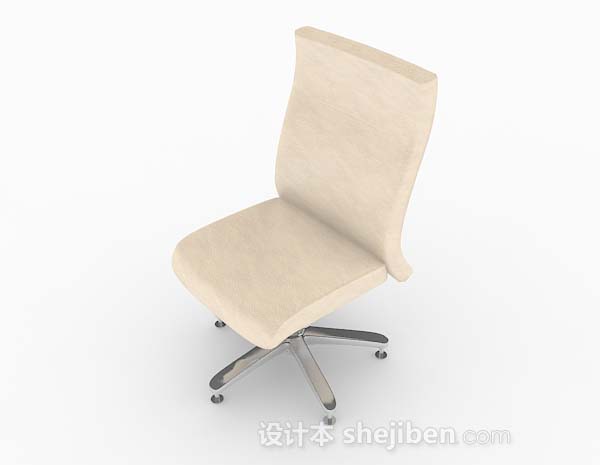 现代风格现代休闲黄色椅子3d模型下载