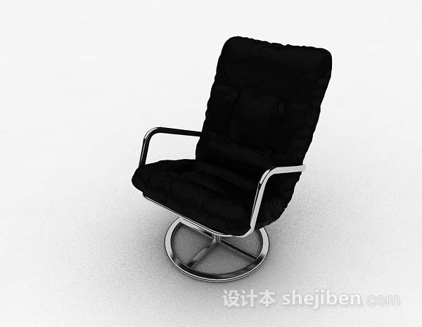 黑色简单家居椅子3d模型下载