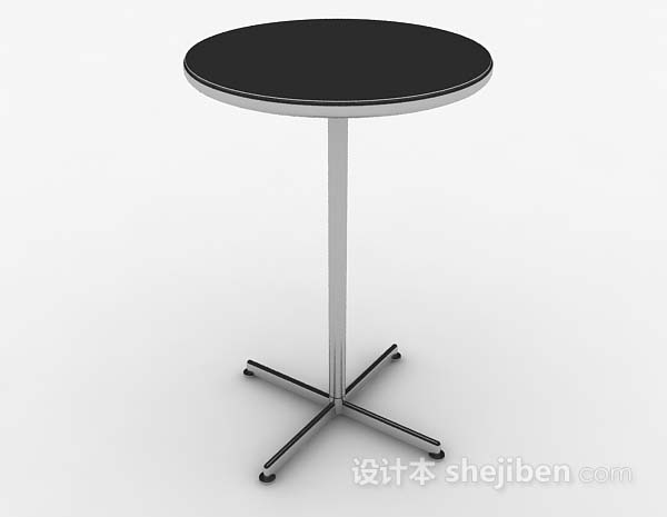 设计本圆形休闲桌子3d模型下载