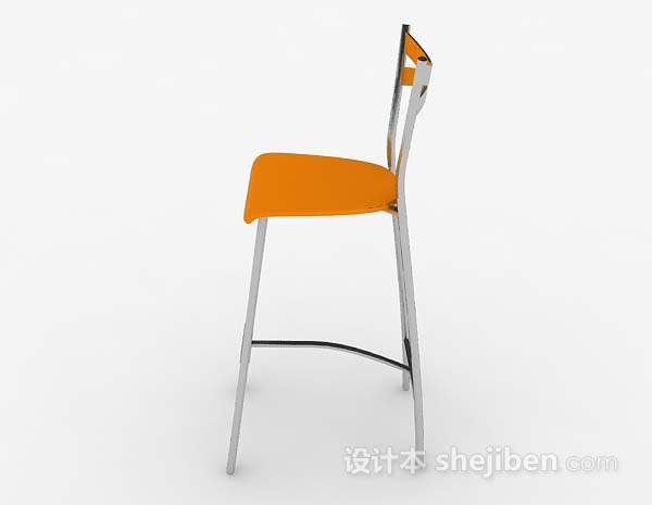 免费现代简约黄色休闲椅3d模型下载