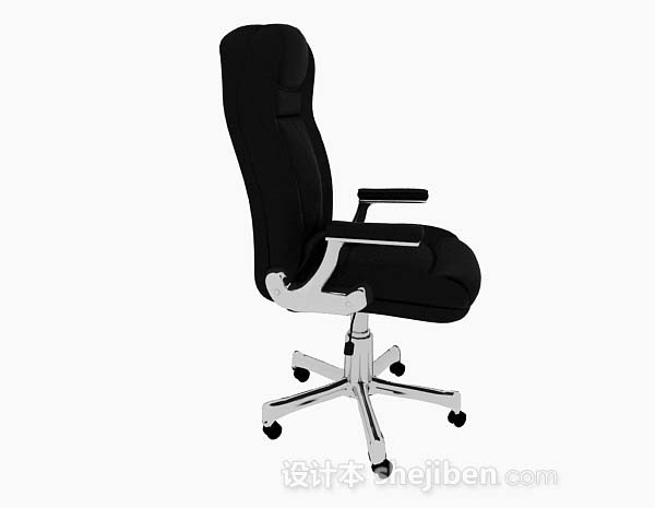 免费现代黑色金属椅子3d模型下载