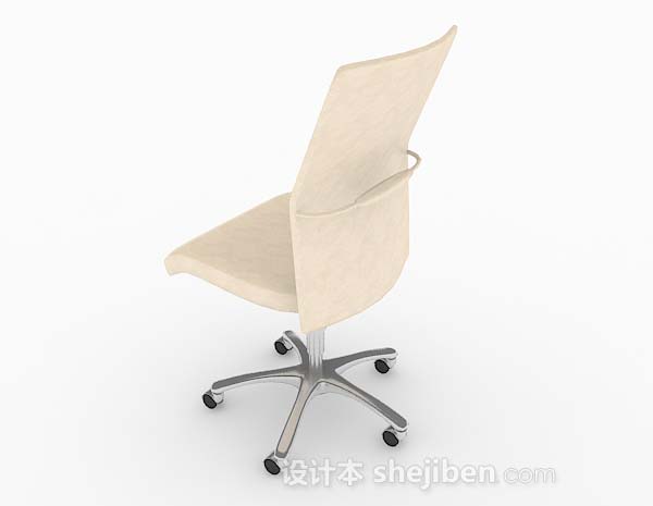 设计本现代黄色休闲椅3d模型下载