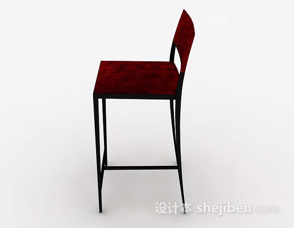 设计本休闲高脚椅子3d模型下载