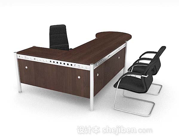 现代简单办公桌椅