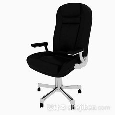 现代黑色金属椅子3d模型下载