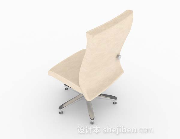 设计本现代休闲黄色椅子3d模型下载