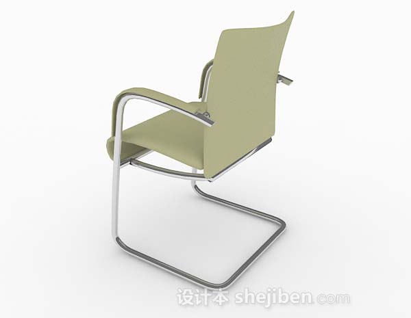设计本现代简约绿色休闲椅3d模型下载