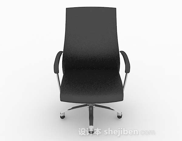 现代风格简约现代休闲黑色椅子3d模型下载