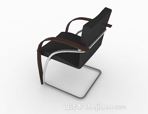 设计本现代黑色家居休闲椅子3d模型下载