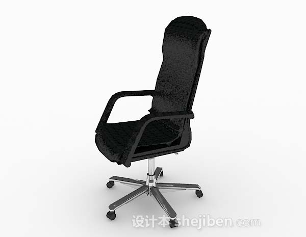 免费现代黑色椅子3d模型下载