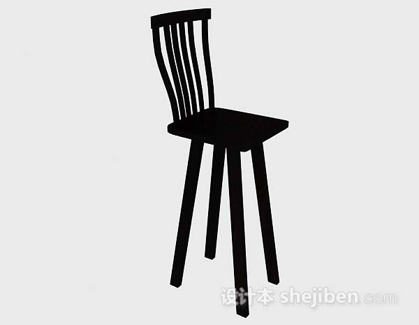 黑色木质家居椅子