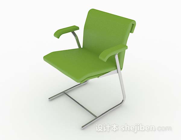现代风格绿色简约家居椅子3d模型下载
