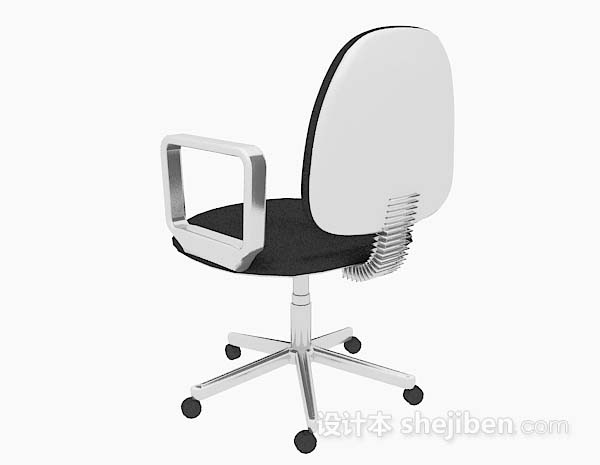 设计本滑轮式现代简约办公椅3d模型下载