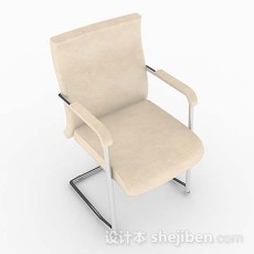 浅黄色椅子3d模型下载
