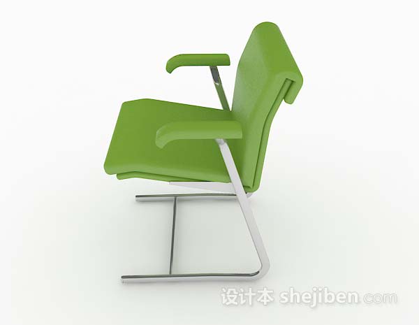 免费绿色简约家居椅子3d模型下载