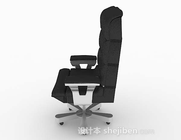 免费现代黑色办公椅3d模型下载