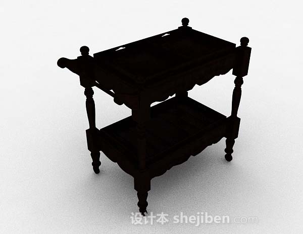 中式木质小桌子