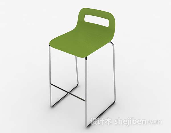 免费现代简约绿色休闲椅子3d模型下载