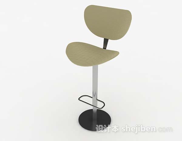 现代风格现代简约休闲高脚椅3d模型下载