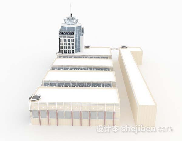 设计本现代标志性建筑3d模型下载