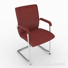 现代红色简约休闲椅子3d模型下载