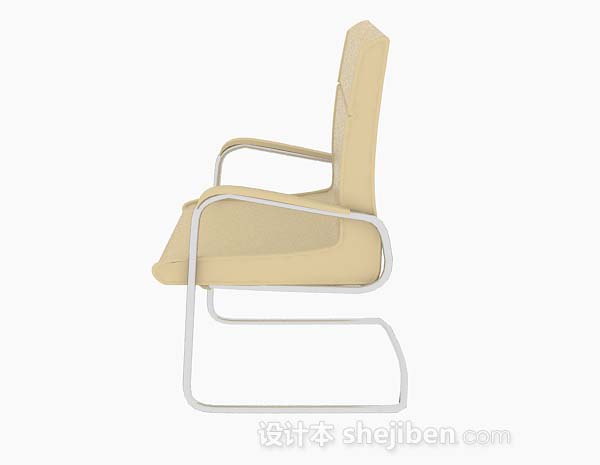 免费现代家居黄色休闲椅3d模型下载