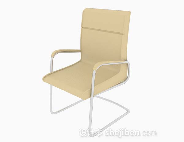 现代风格现代家居黄色休闲椅3d模型下载
