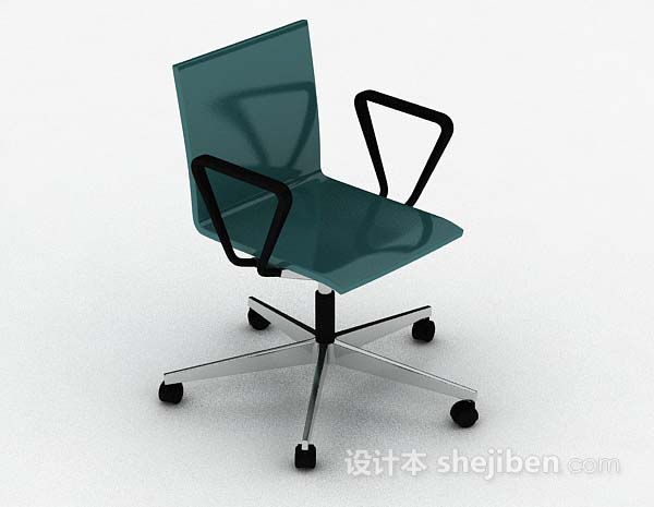 现代简约绿色休闲椅子