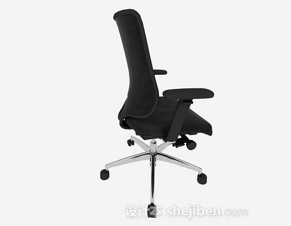 免费办公简单黑色椅子3d模型下载