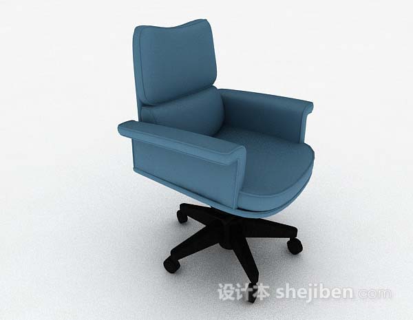 现代风格现代蓝色家居椅子3d模型下载
