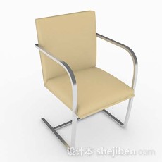 现代黄色家居椅3d模型下载