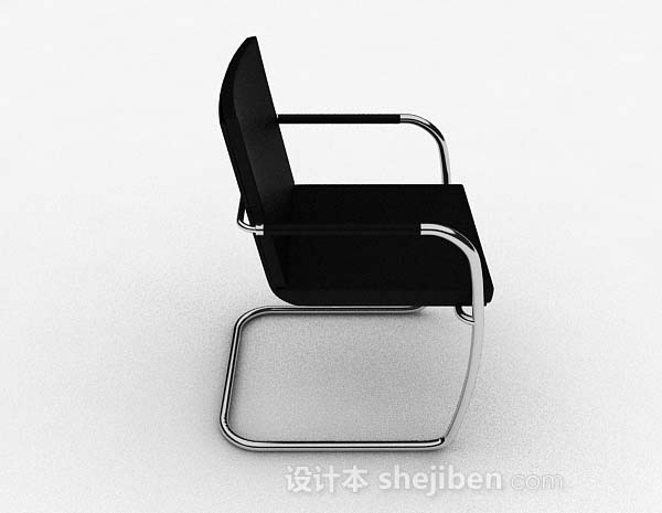 免费现代金悦黑色金属椅子3d模型下载