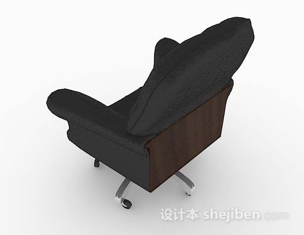 设计本高档黑色办公椅子3d模型下载