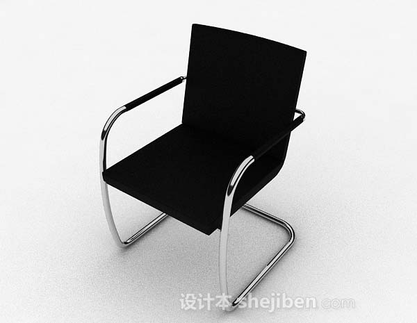 现代金悦黑色金属椅子