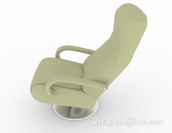 免费现代米黄色休闲椅子3d模型下载