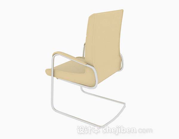 设计本现代家居黄色休闲椅3d模型下载