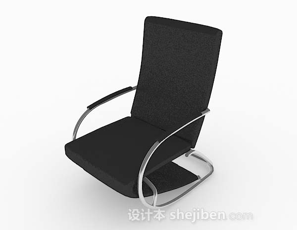 现代风格黑色椅子3d模型下载