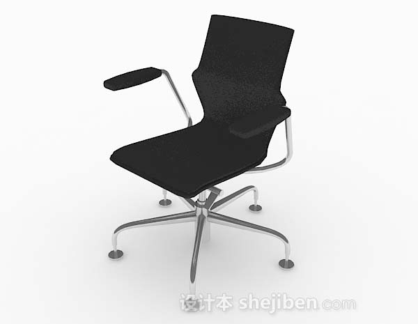 现代风格现代黑色个性休闲椅3d模型下载