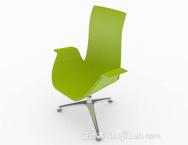 现代风格绿色休闲椅子3d模型下载