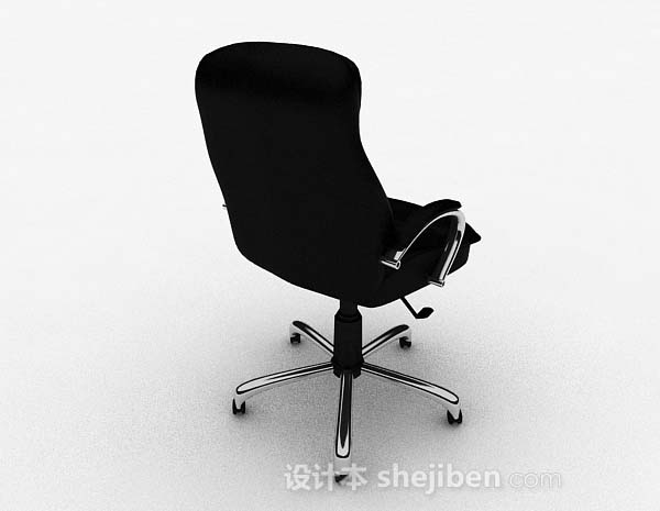 免费现代黑色高档椅子3d模型下载