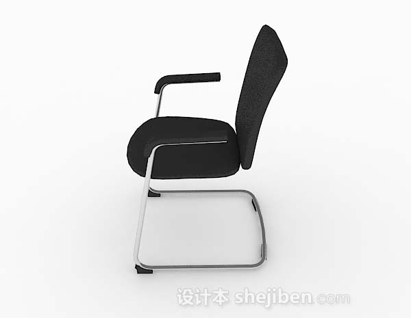 免费现代简约黑色椅子3d模型下载