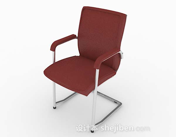 现代风格现代红色简约休闲椅子3d模型下载