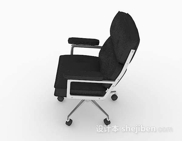 免费办公黑色椅子3d模型下载