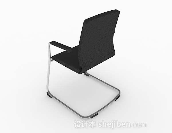 设计本现代休闲黑色椅子3d模型下载